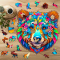 Puzzle drewniane PUZZLED Niedźwiedź 195 elementów – układanka po obrysie dla dorosłych