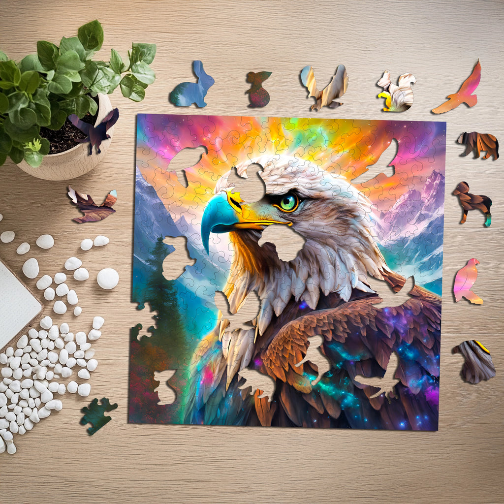 Puzzle drewniane PUZZLED Szlachetny Orzeł 145 elementów dla dorosłych