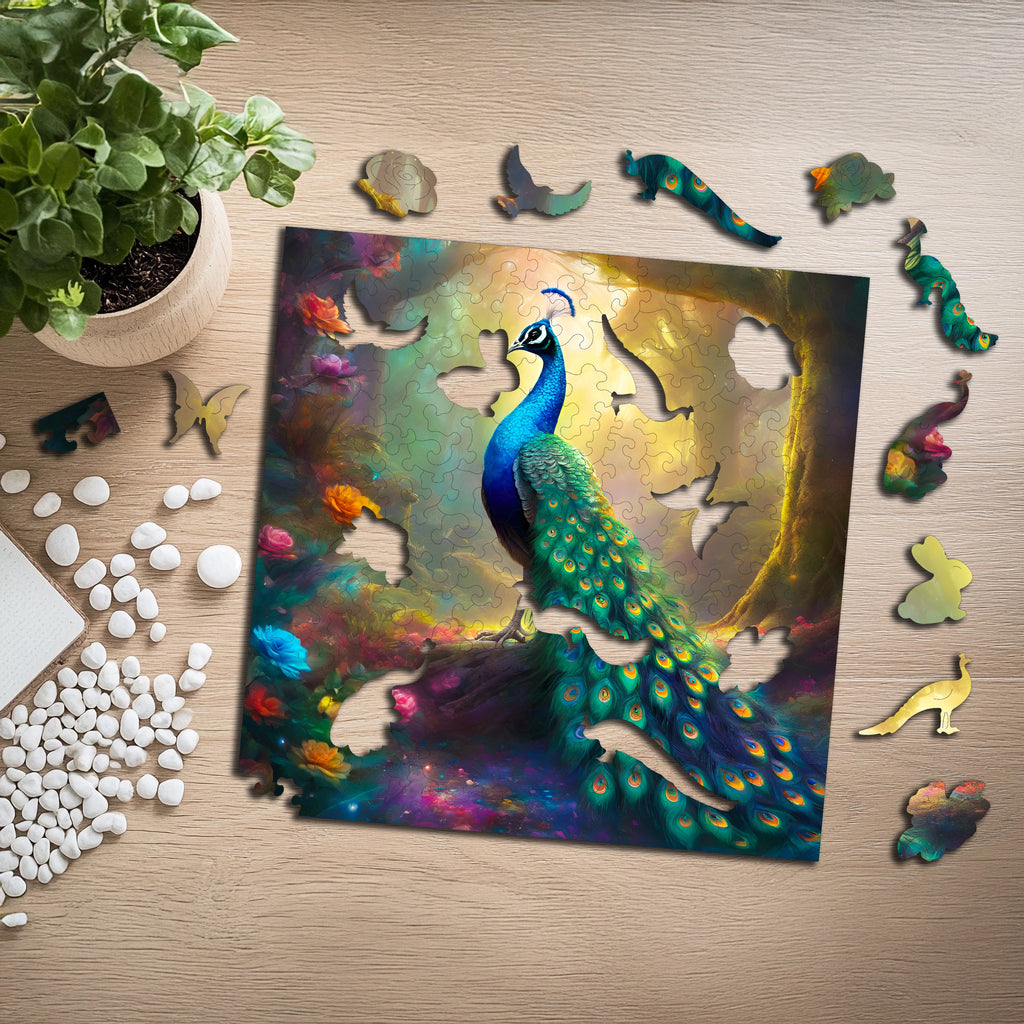 Puzzle drewniane PUZZLED Dumny Paw 160 elementów dla dorosłych