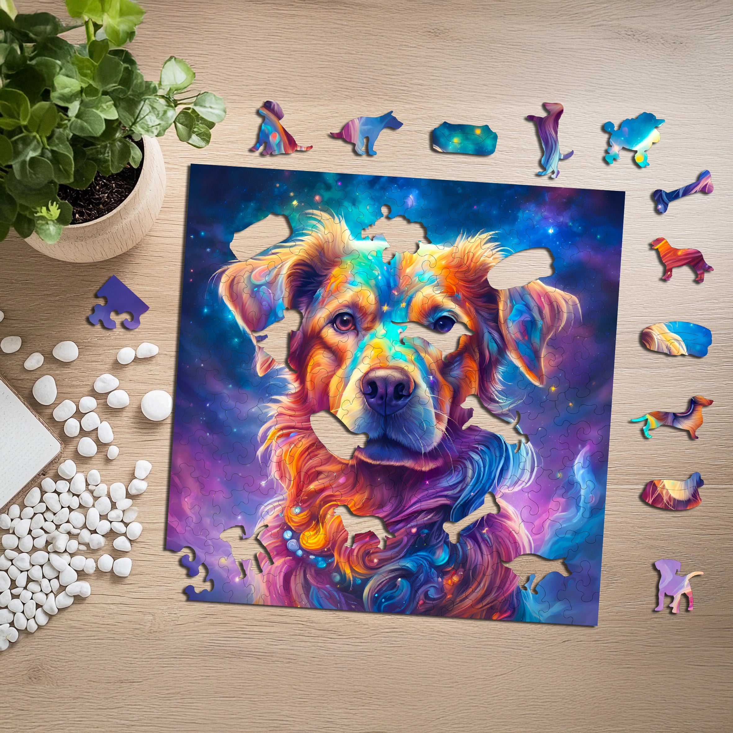 Puzzle drewniane PUZZLED Wierny Pies 150 elementów dla dorosłych