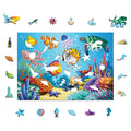 Drewniane puzzle A3 "Podwodny świat" 330 el