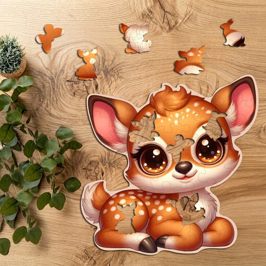 Puzzle Drewniane Premium dla dzieci Sarenka 42 EL. Układanka PUZZLED