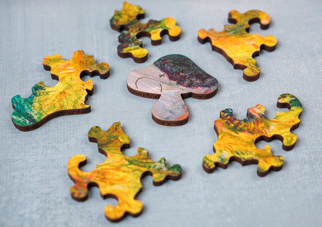 Drewniane puzzle A3 Claude Monet Słoneczniki 300el