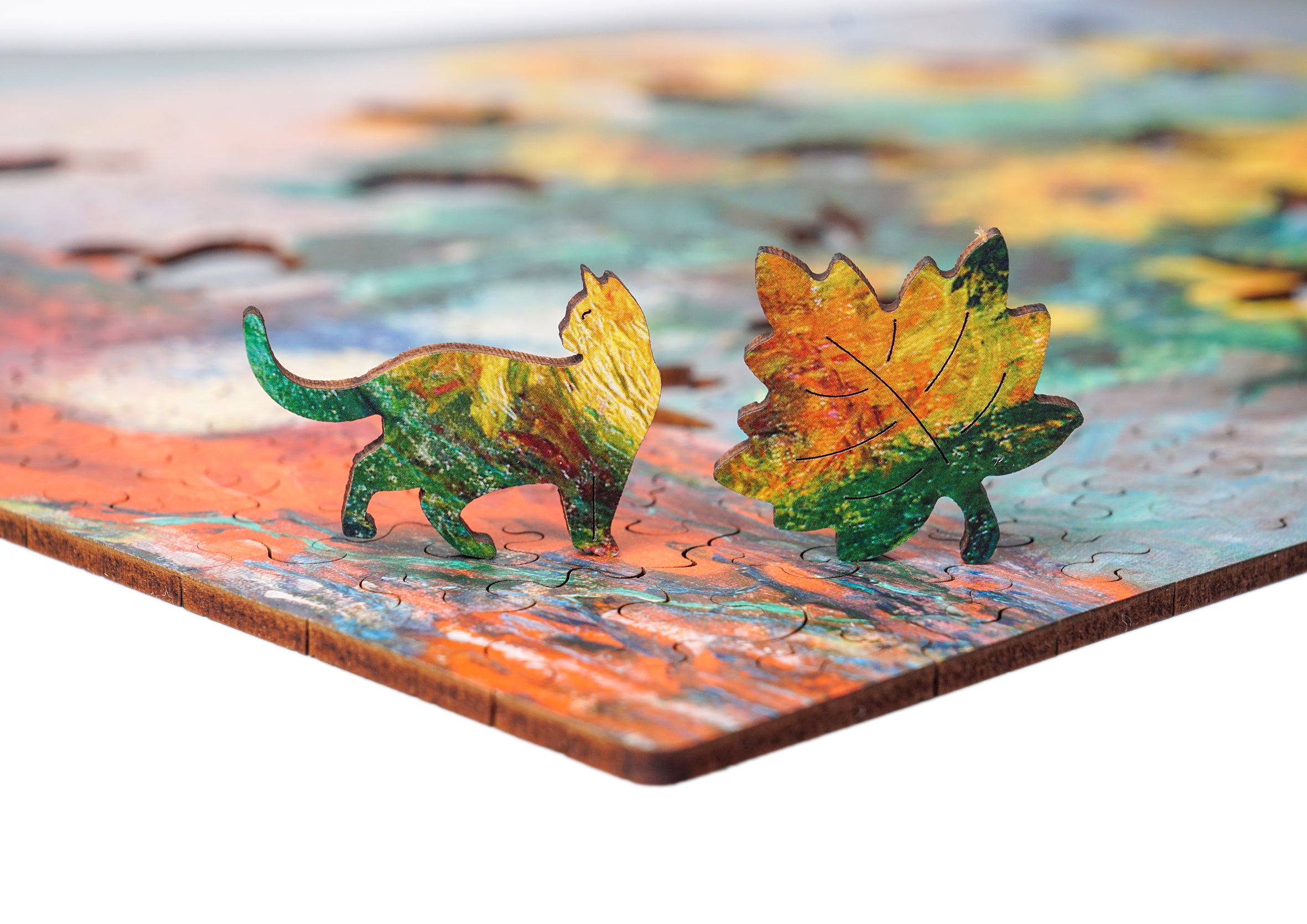 Drewniane puzzle A3 Claude Monet Słoneczniki 300el