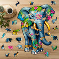 Puzzle drewniane PUZZLED Słoń 240 elementów – układanka po obrysie dla dorosłych