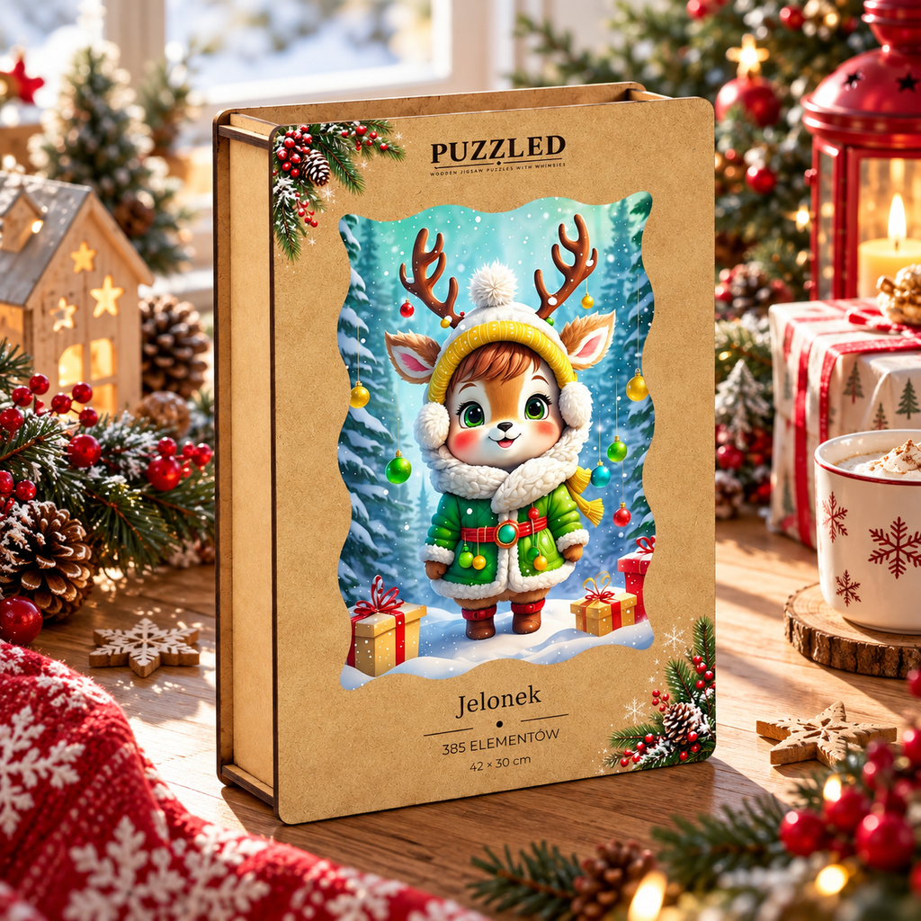 Puzzle Drewniane Jelonek – 385 elementów