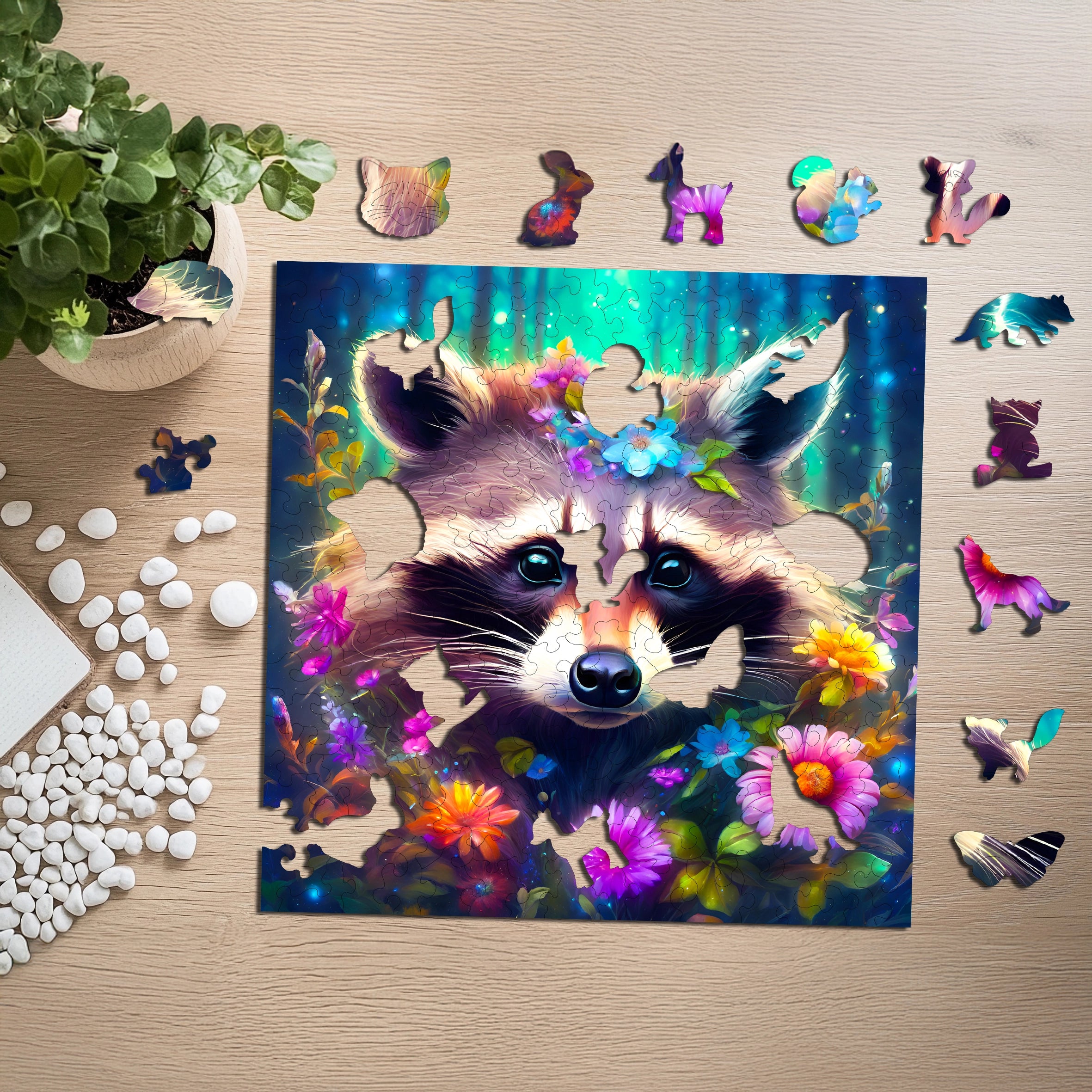 Puzzle drewniane PUZZLED Ciekawski Szop 155 elementów dla dorosłych