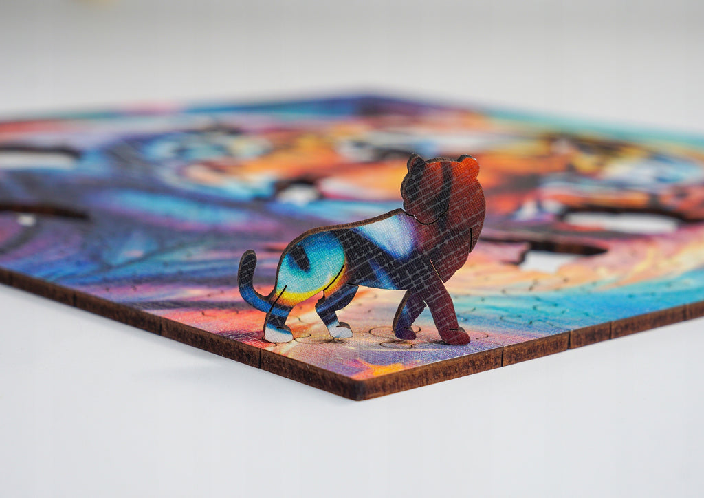 Puzzle drewniane PUZZLED Potężny Tygrys 160 elementów dla dorosłych