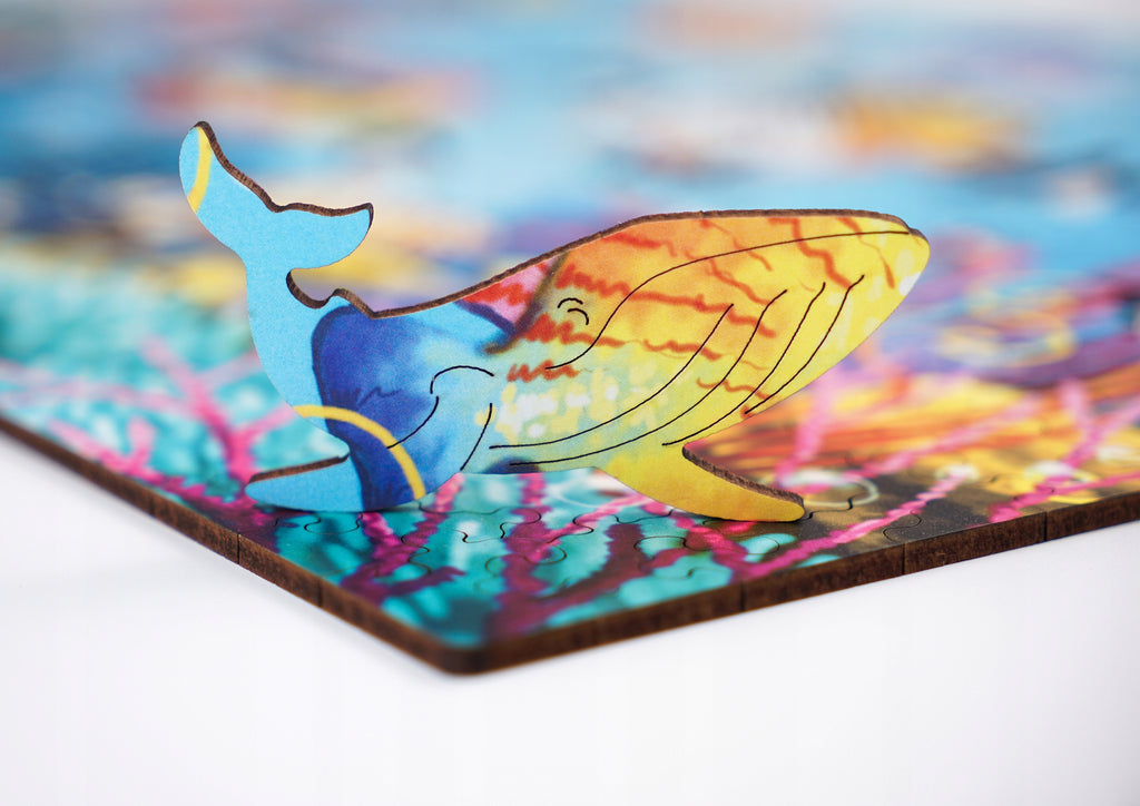 Drewniane puzzle A3 "Podwodny świat" 330 el