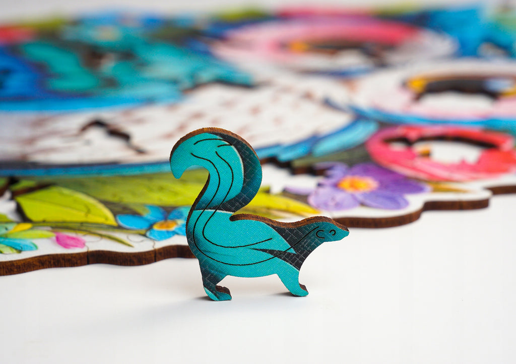 Puzzle drewniane PUZZLED Sowa 305 elementów – układanka po obrysie dla dorosłych