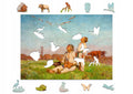Drewniane puzzle A4 Chełmoński Bociany 140 el.