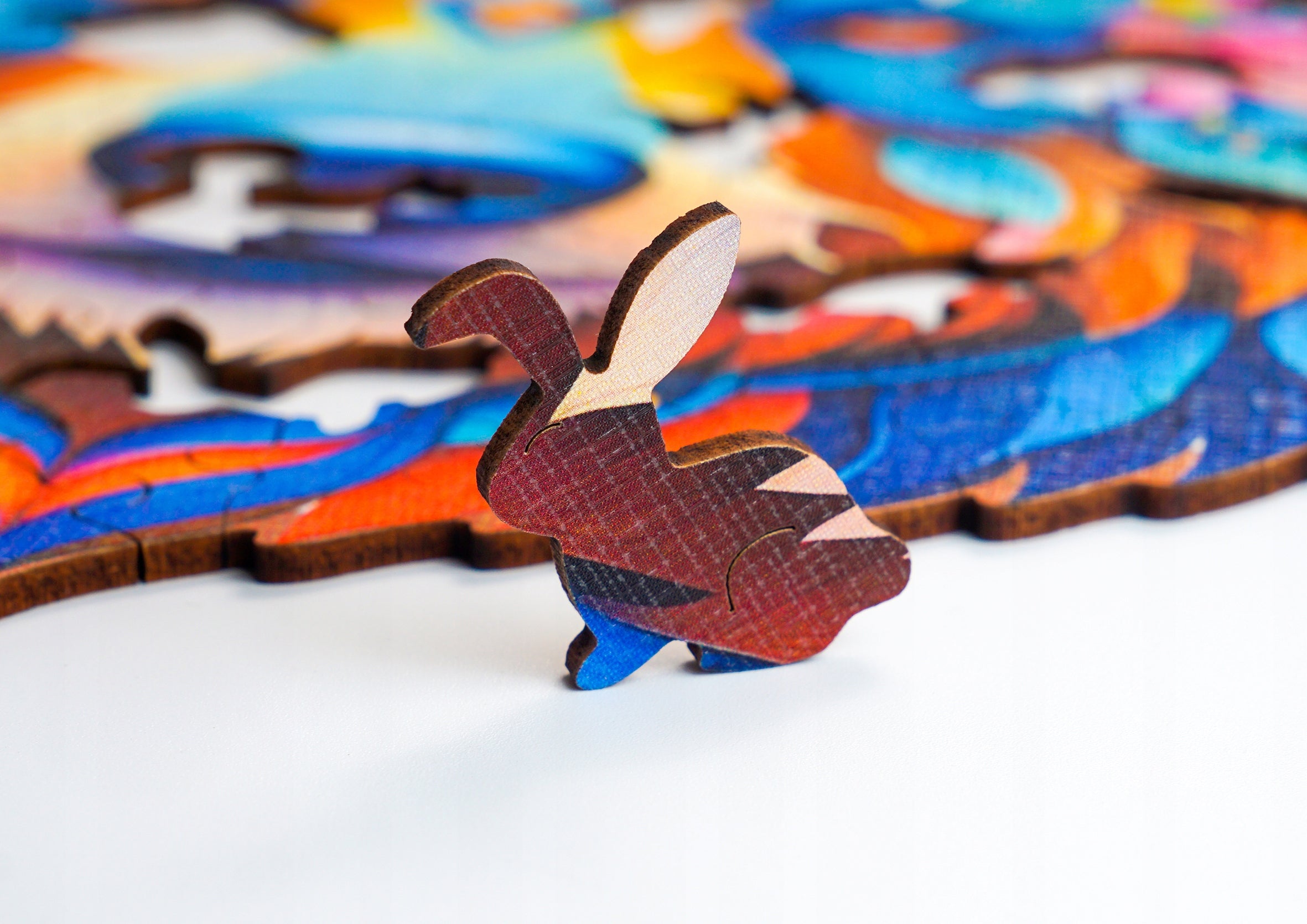 Puzzle drewniane PUZZLED Niedźwiedź 195 elementów – układanka po obrysie dla dorosłych