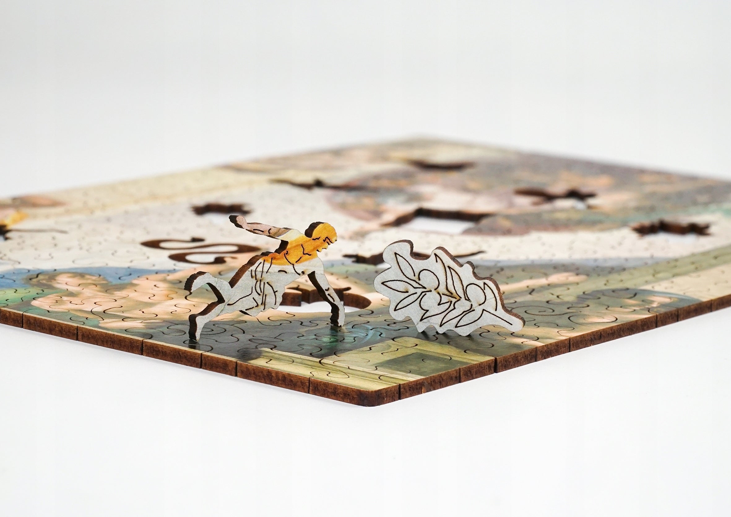 Drewniane puzzle A4 Michał Anioł Stworzenie Adama