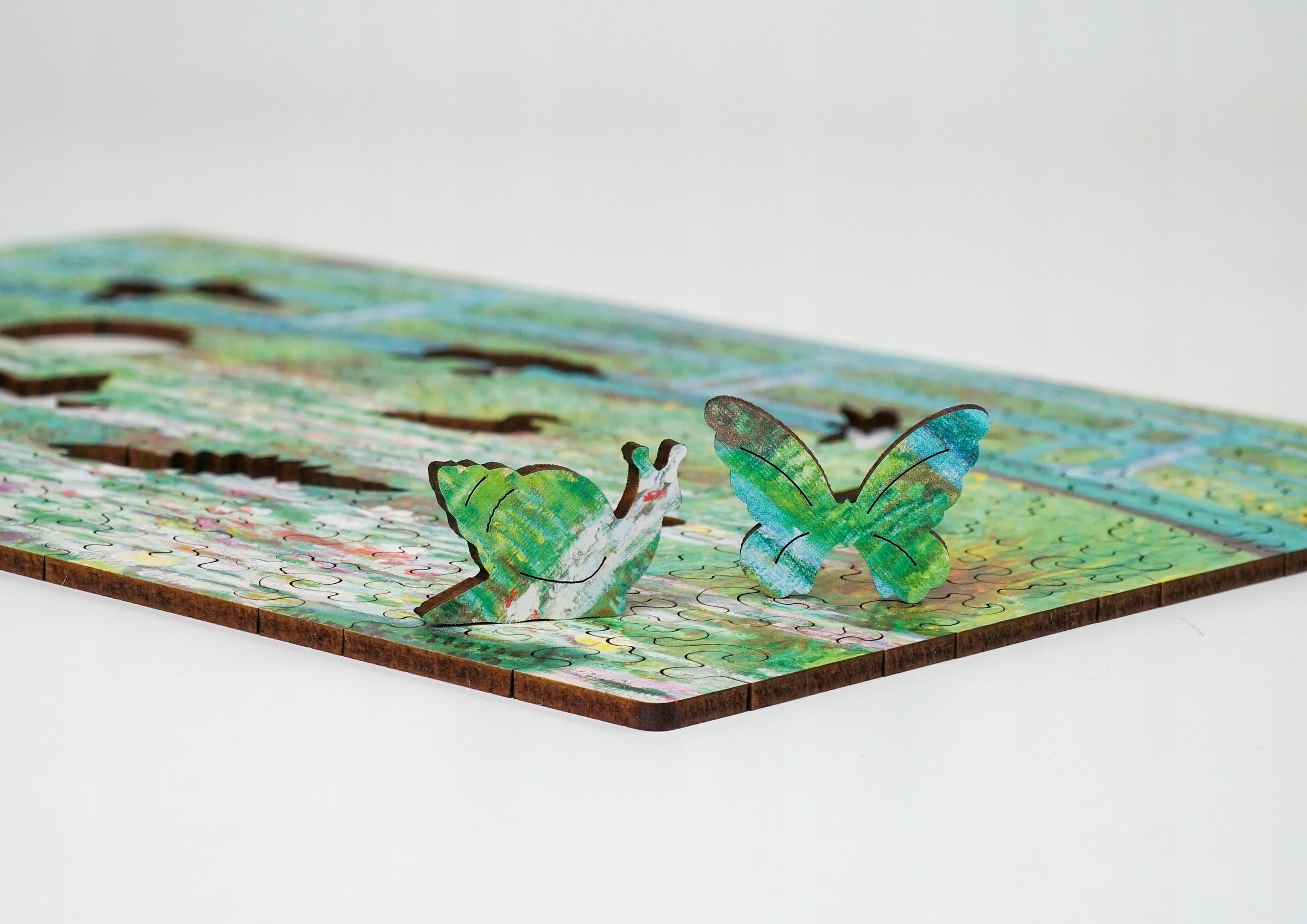 Drewniane puzzle A4 Claude Monet "Japoński mostek"