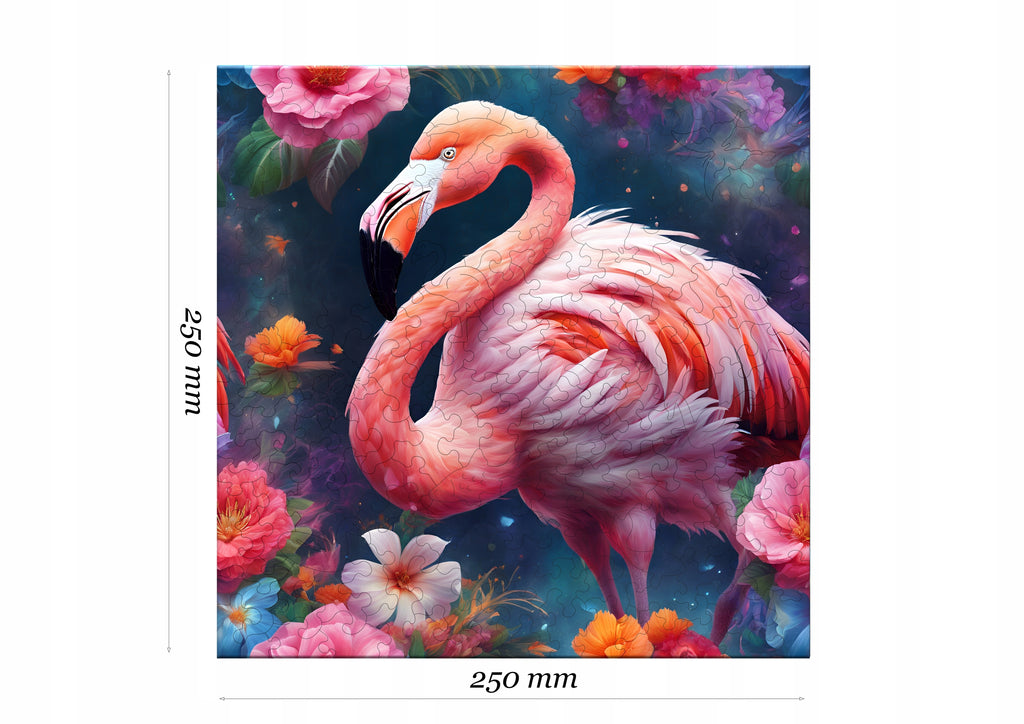 Puzzle drewniane PUZZLED Elegancki Flaming 155 elementów dla dorosłych