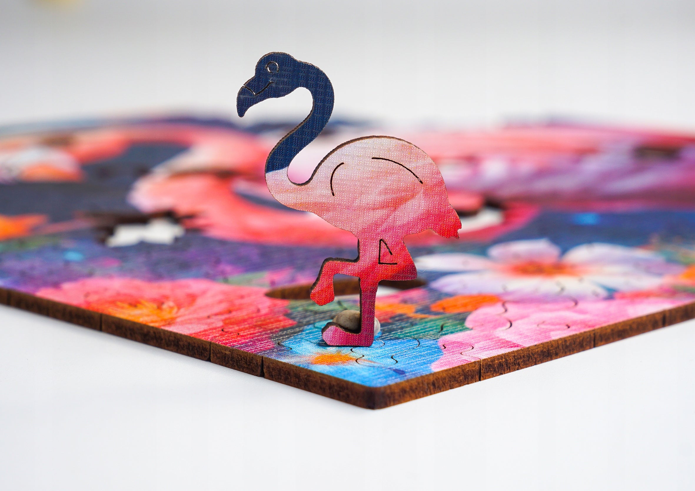 Puzzle drewniane PUZZLED Elegancki Flaming 155 elementów dla dorosłych