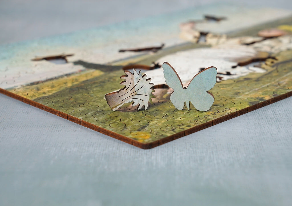 Drewniane puzzle A4 Chełmoński Babie lato 165 el.
