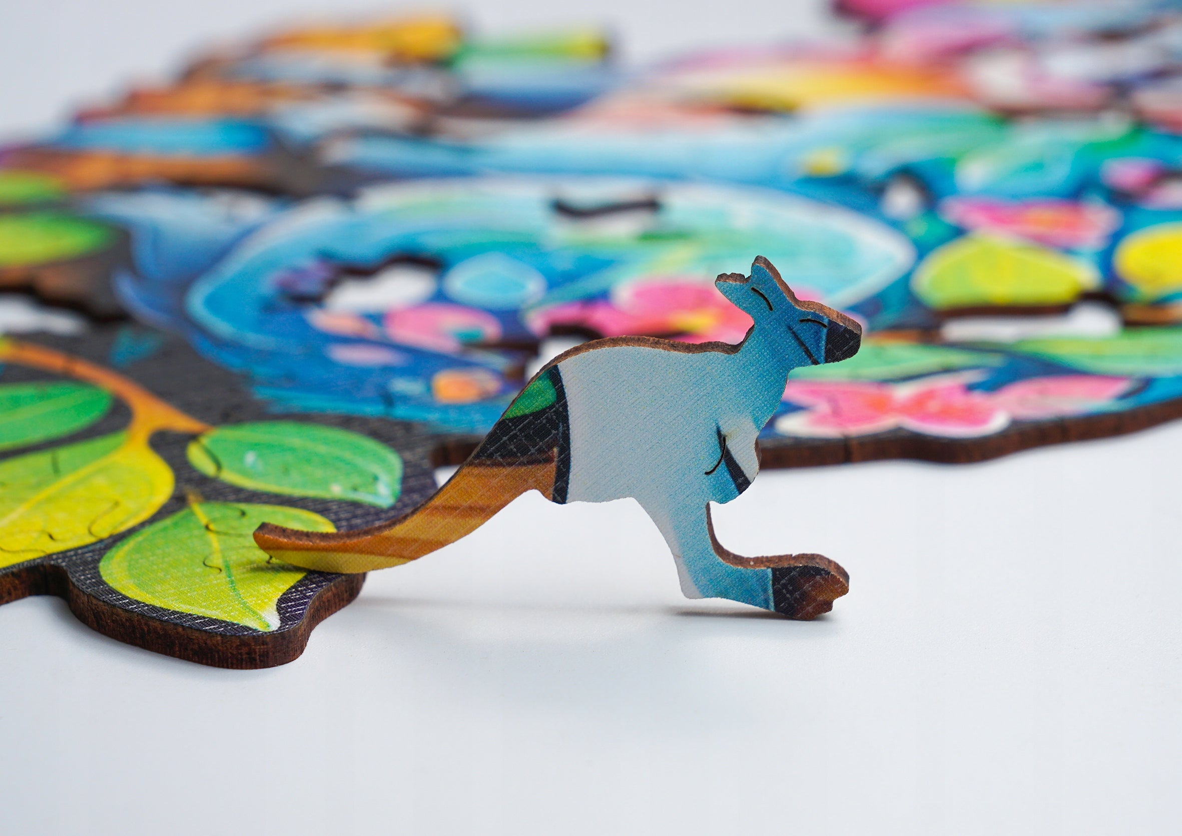 Puzzle drewniane PUZZLED Koala 245 elementów – układanka po obrysie dla dorosłych