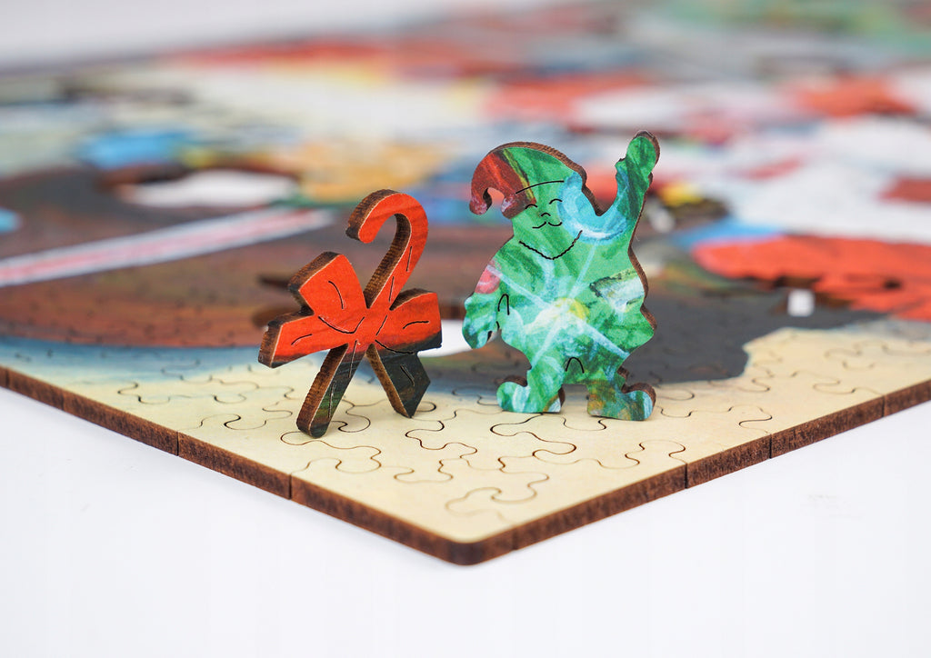 Puzzle Drewniane A3 410 Elementów Magia Świąt Układanka Świąteczna