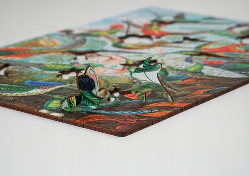 Drewniane puzzle A4 Ernst Haeckel "Kolibry" 175 el