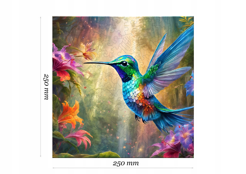Puzzle drewniane PUZZLED Zwiewny Koliber 145 elementów dla dorosłych