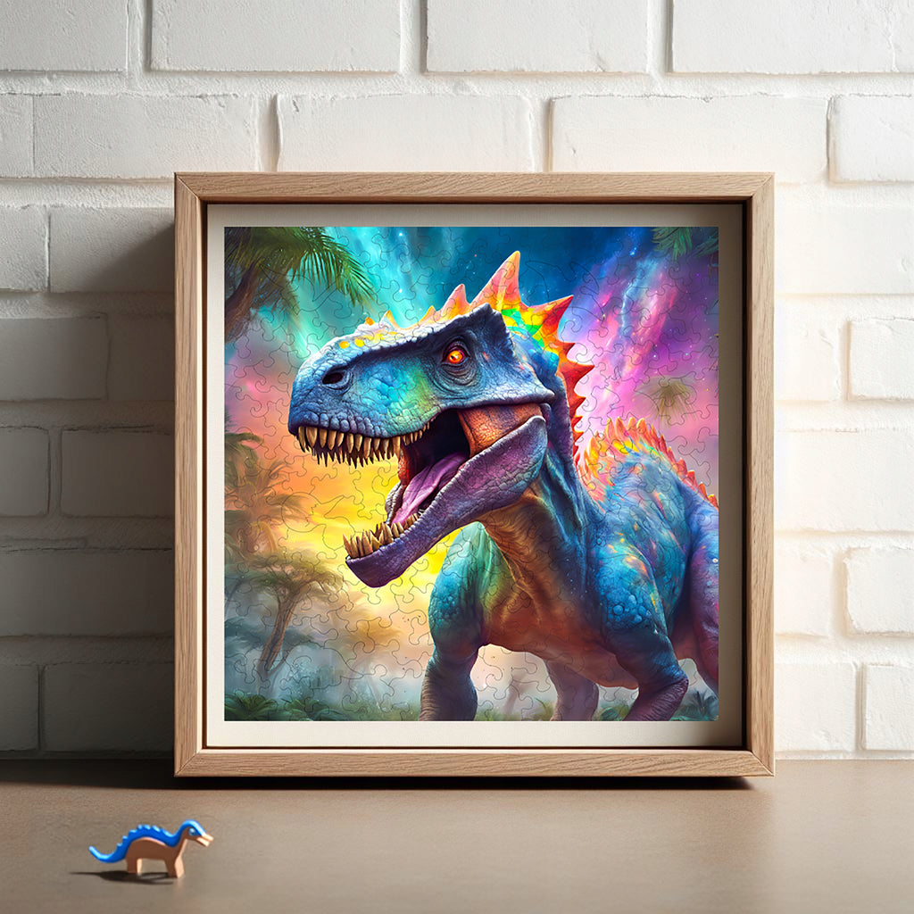 Puzzle drewniane PUZZLED Drapieżny Dinozaur 170 elementów dla dorosłych