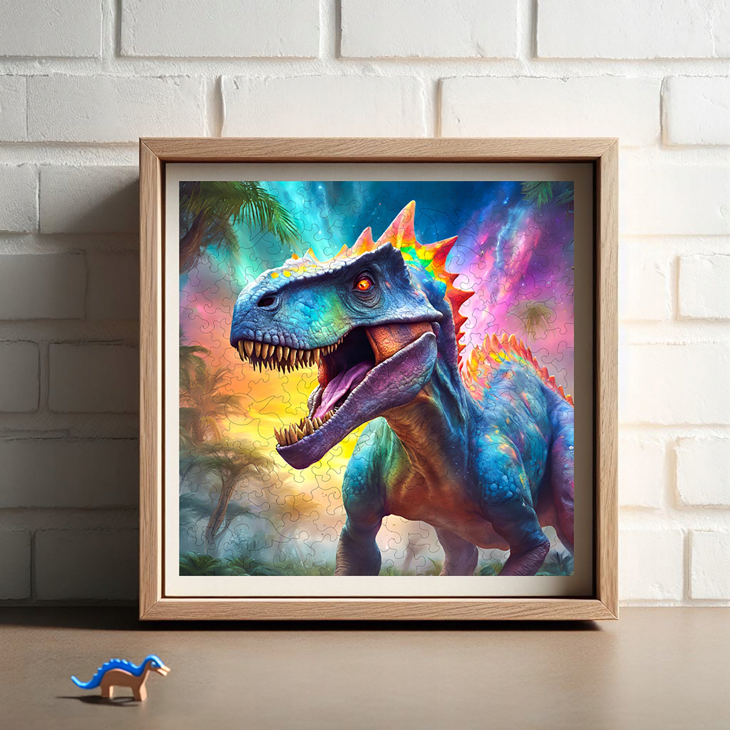 Puzzle drewniane PUZZLED Drapieżny Dinozaur 170 elementów dla dorosłych