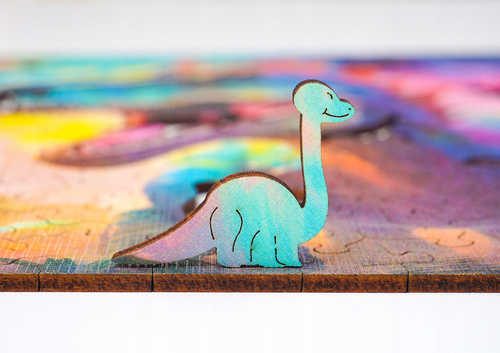 Puzzle drewniane PUZZLED Drapieżny Dinozaur 170 elementów dla dorosłych