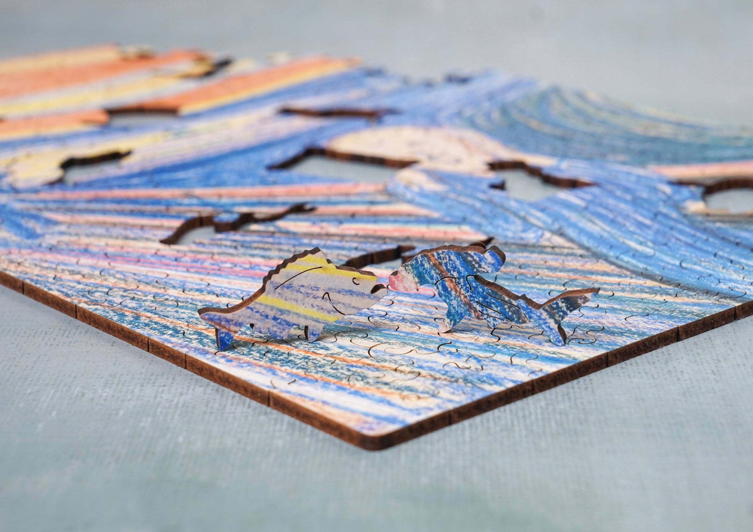 Drewniane puzzle A4 Edvard Munch "Krzyk" 150 el.
