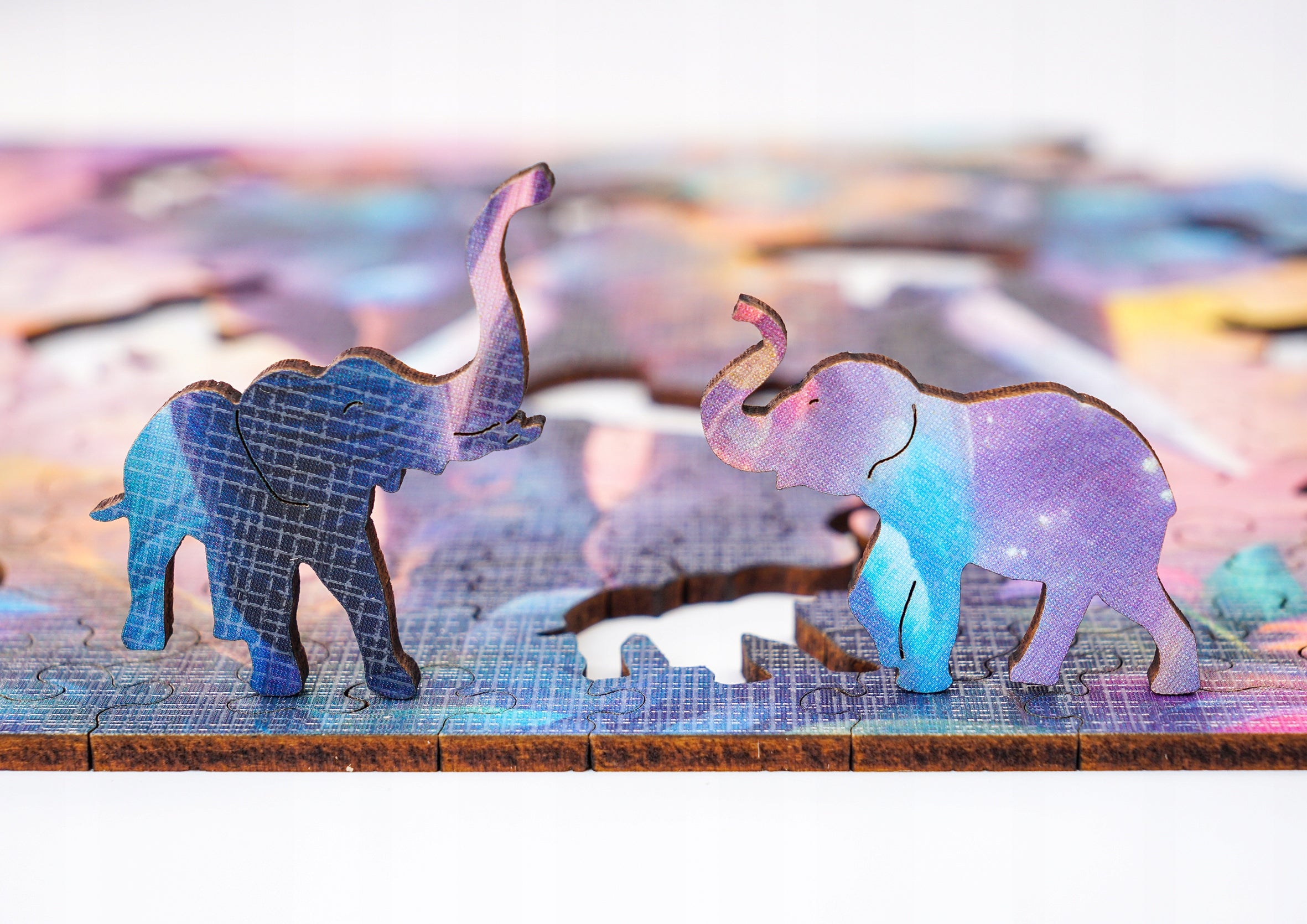 Puzzle drewniane PUZZLED Monumentalny Słoń 145 elementów dla dorosłych