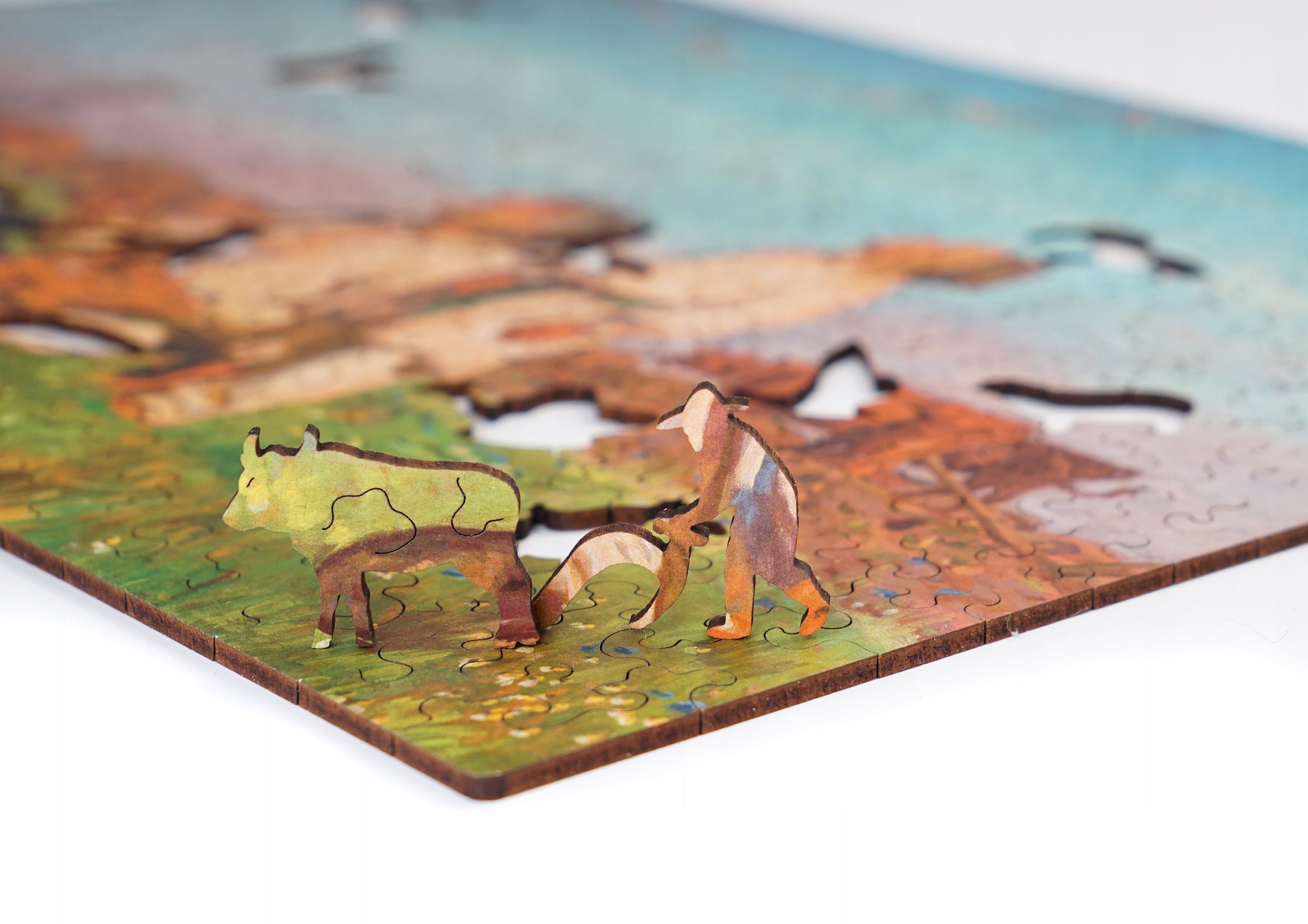 Puzzle Drewniane Bociany Józef Chełmoński Układanka 305 Elementów A3