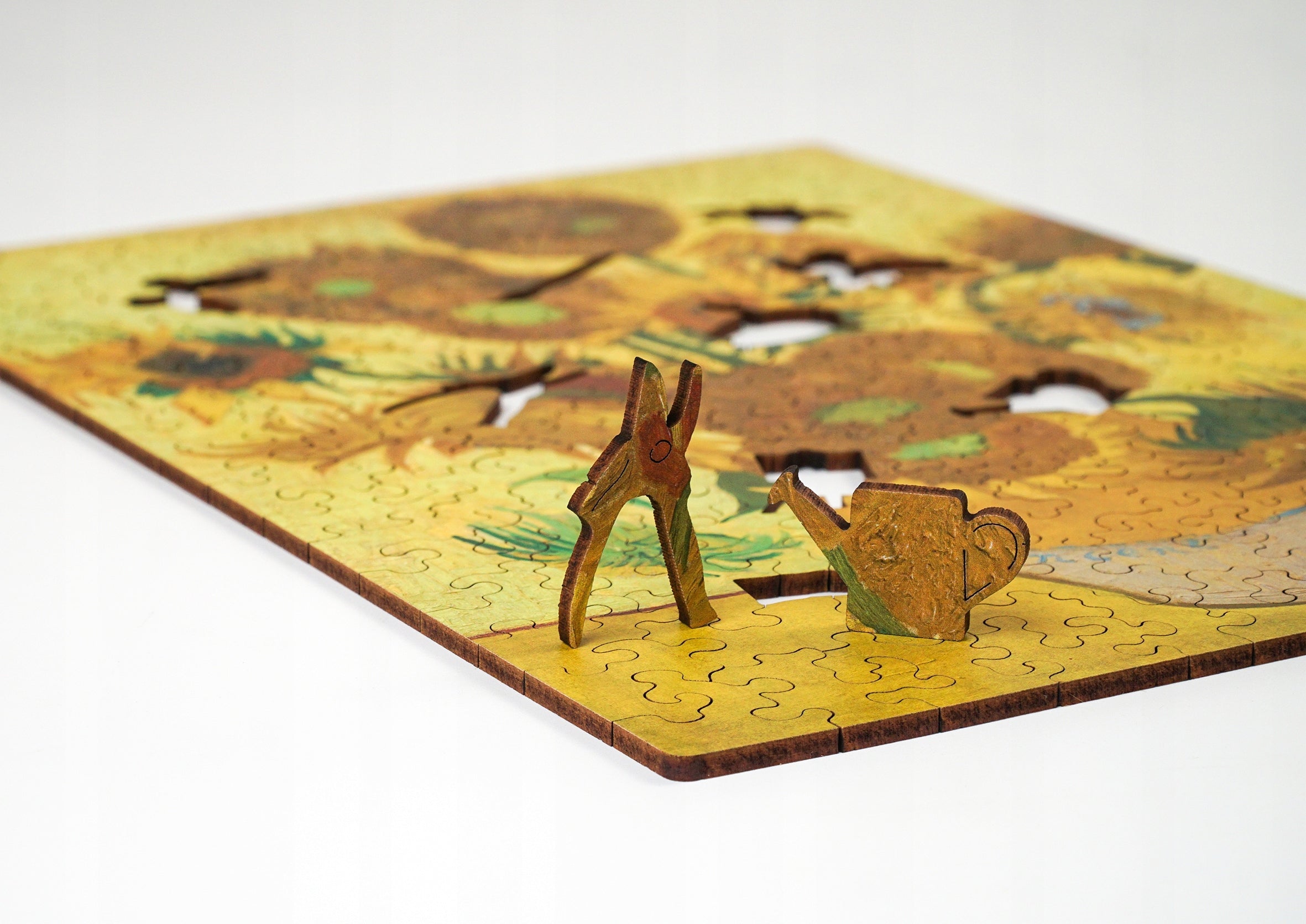 Drewniane puzzle A4 van Gogh Słoneczniki