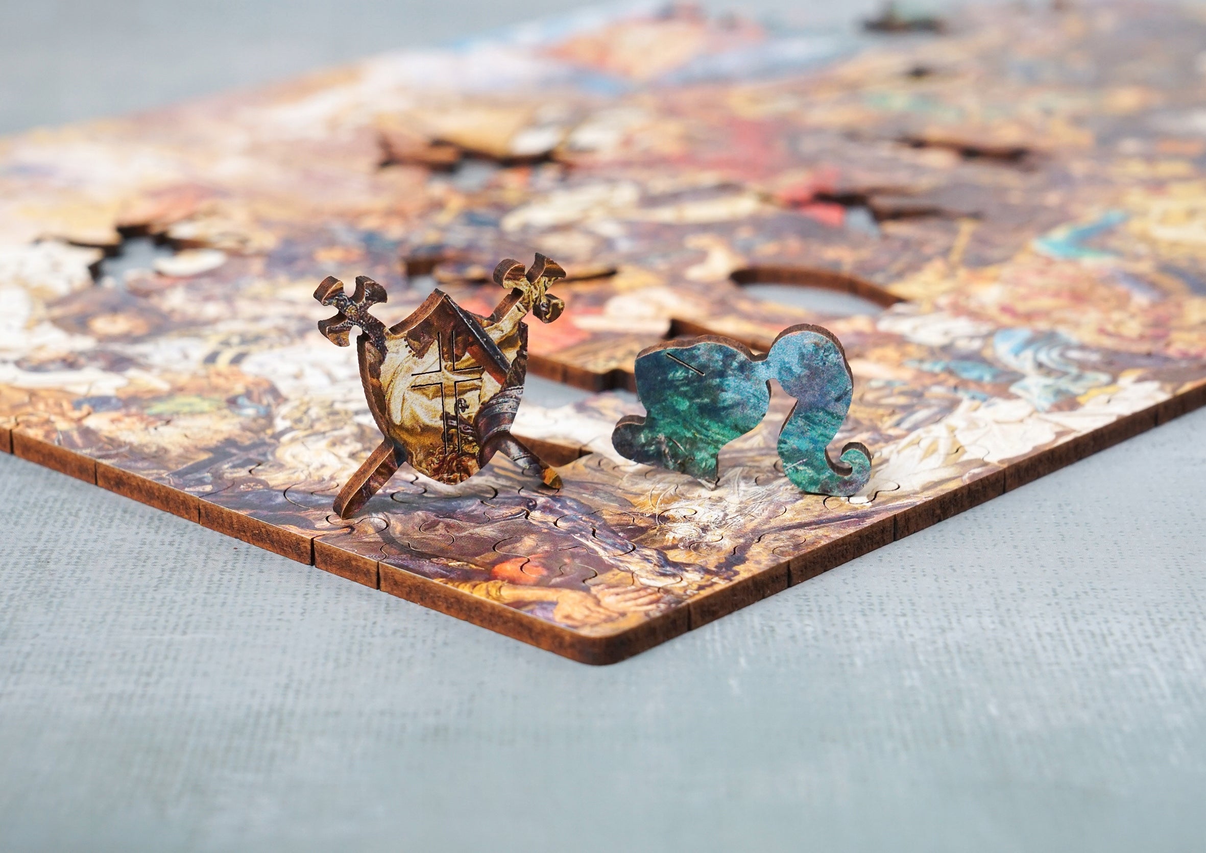 Puzzle Drewniane Bitwa Pod Grunwaldem Układanka Drewniana Prezent A4