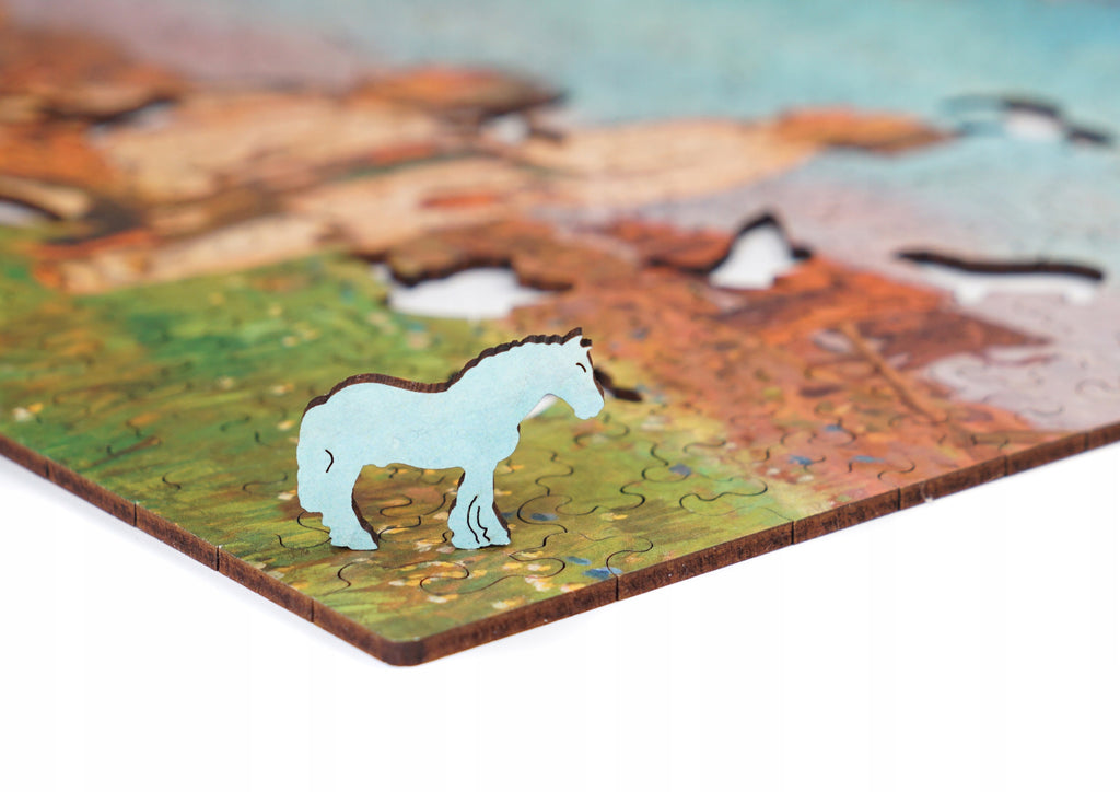 Puzzle Drewniane Bociany Józef Chełmoński Układanka 305 Elementów A3