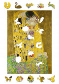 Drewniane puzzle A4 Klimt "Pocałunek" 165 el.