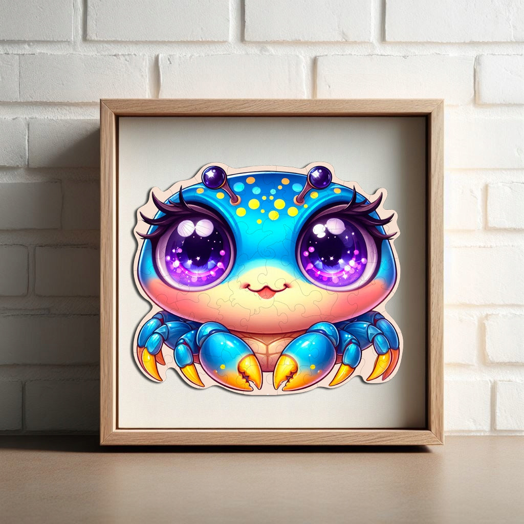 Puzzle Drewniane Premium dla dzieci Krabik 57 EL. Układanka PUZZLED