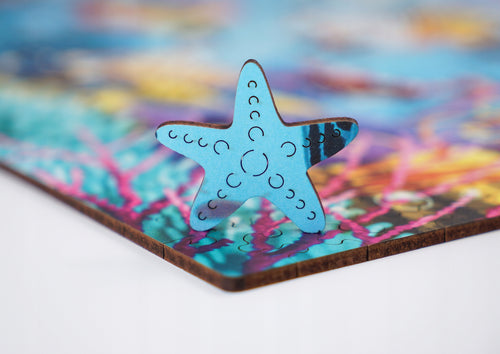 Drewniane puzzle A3 "Podwodny świat" 330 el