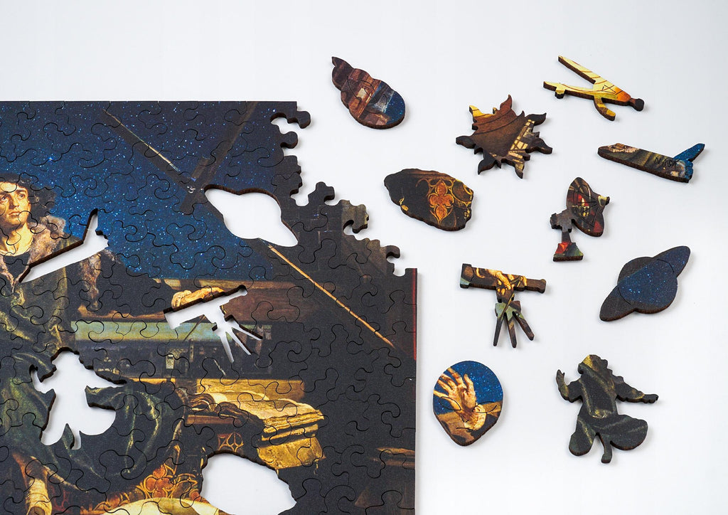 Drewniane puzzle A4 Matejko Kopernik 155 el.