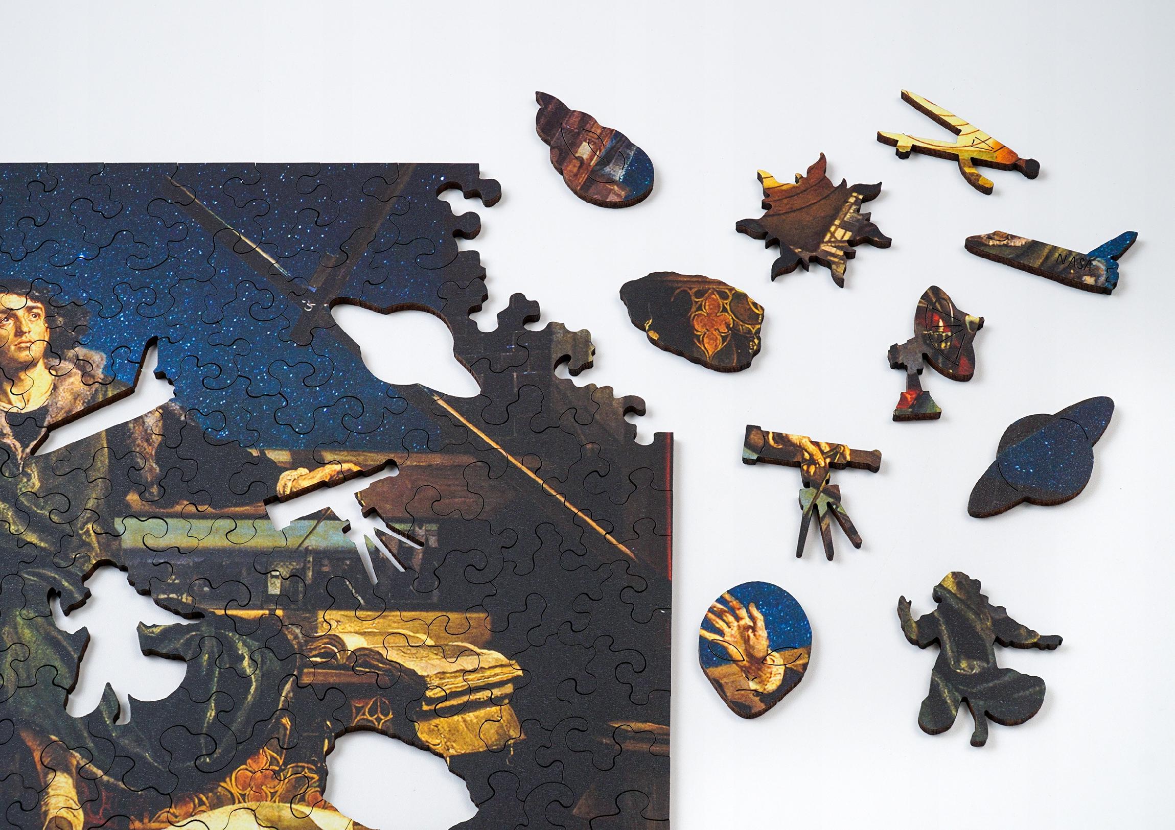 Drewniane puzzle A4 Matejko Kopernik 155 el.