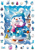 Puzzle Drewniane dla Dzieci Dorosłych PUZZLED Premium BAŁWANEK 445 EL.