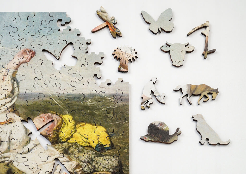 Drewniane puzzle A4 Chełmoński Babie lato 165 el.