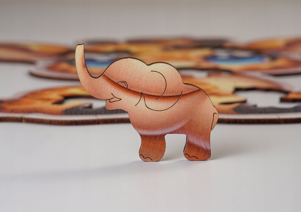 Puzzle Drewniane Premium dla dzieci Żyrafka 50 EL. Układanka PUZZLED