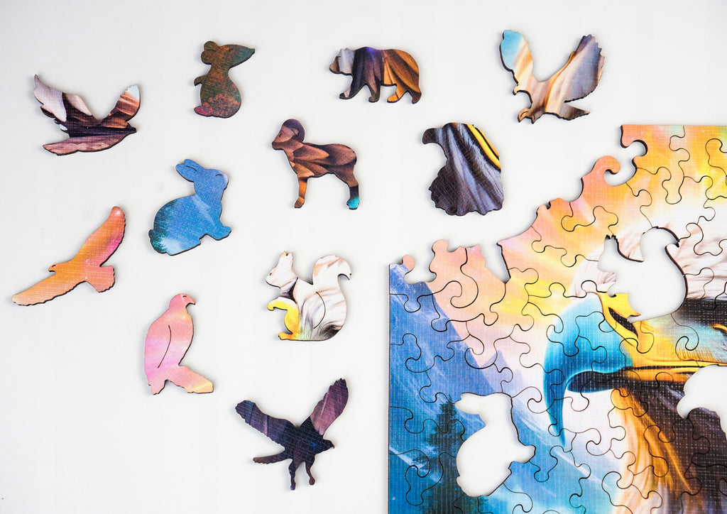 Puzzle drewniane PUZZLED Szlachetny Orzeł 145 elementów dla dorosłych
