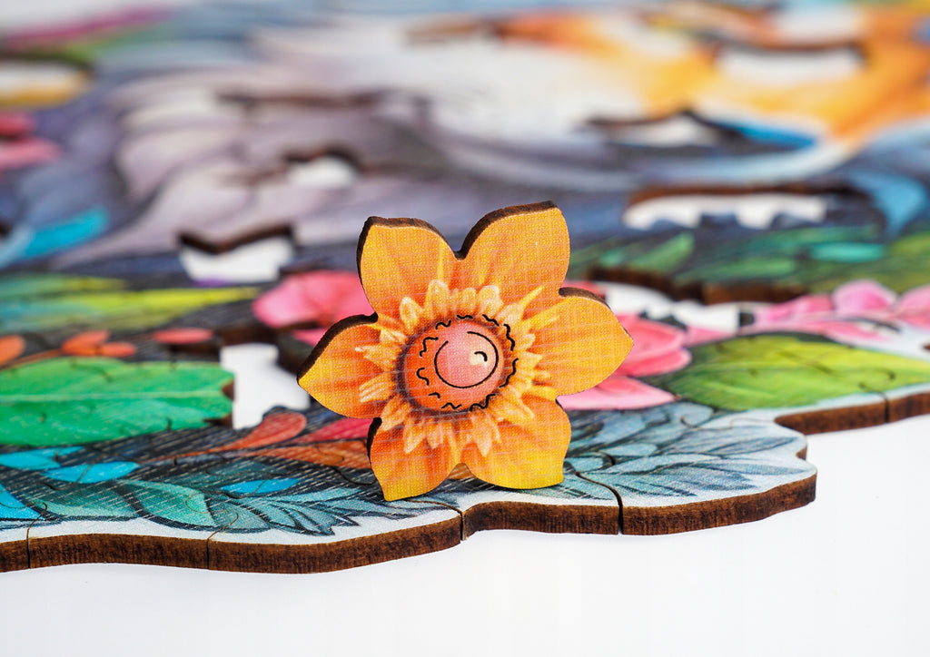 Puzzle drewniane PUZZLED Wilk 235 elementów – układanka po obrysie dla dorosłych