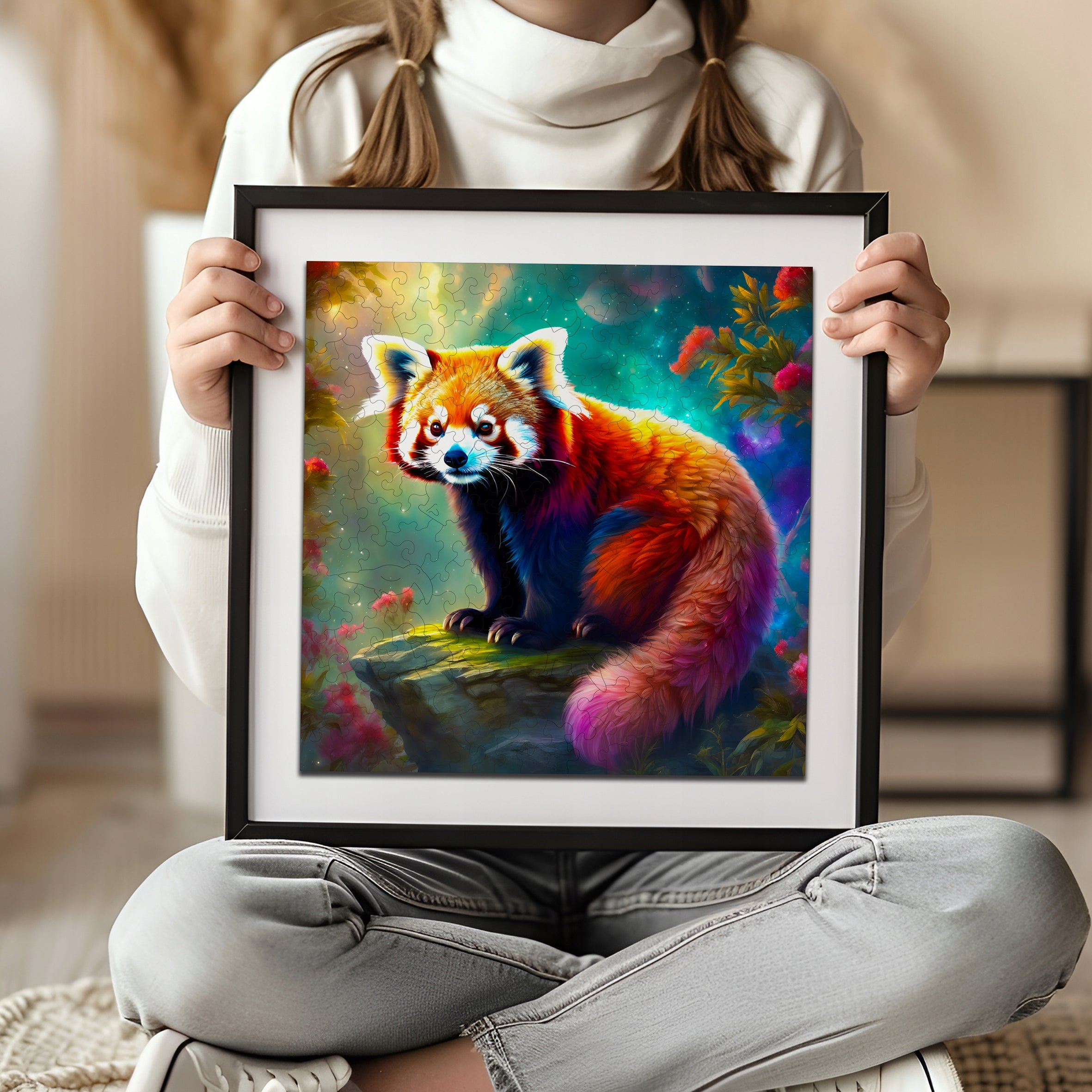 Puzzle drewniane PUZZLED Panda Mała 150 elementów dla dorosłych