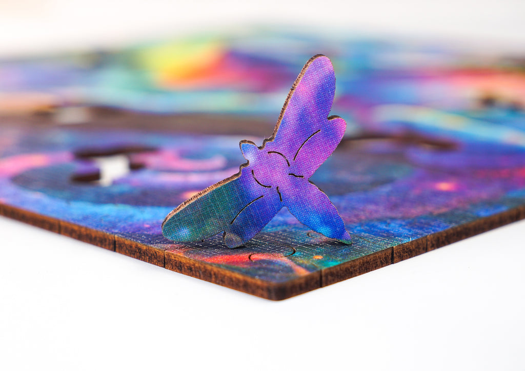 Puzzle drewniane PUZZLED Barwny Kameleon 150 elementów dla dorosłych