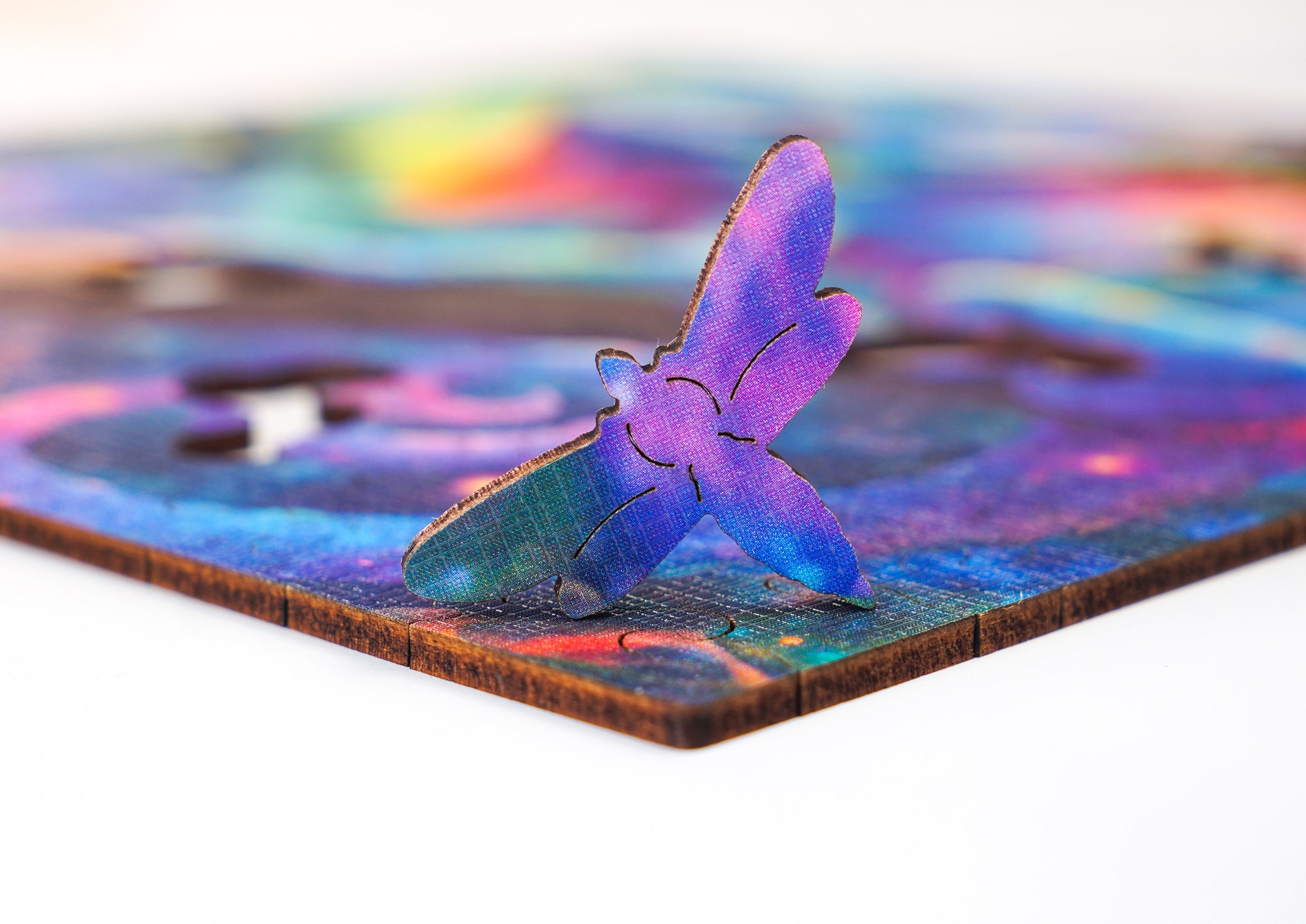 Puzzle drewniane PUZZLED Barwny Kameleon 150 elementów dla dorosłych