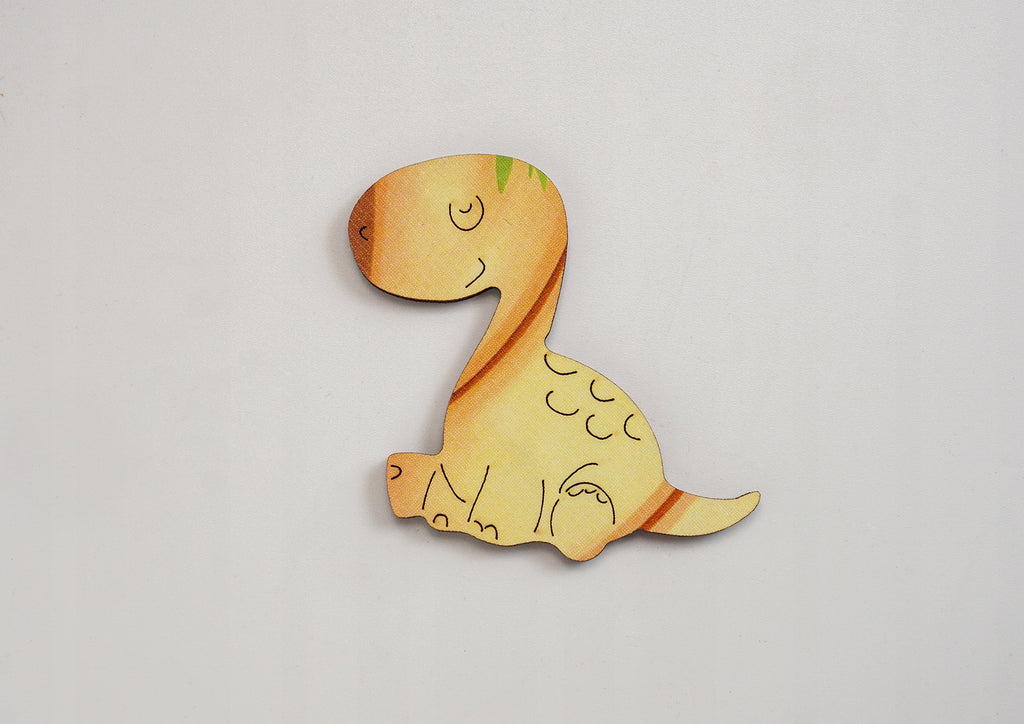 Puzzle Drewniane Premium dla Dzieci Wesoły Dinozaur 52 EL Układanka PUZZLED