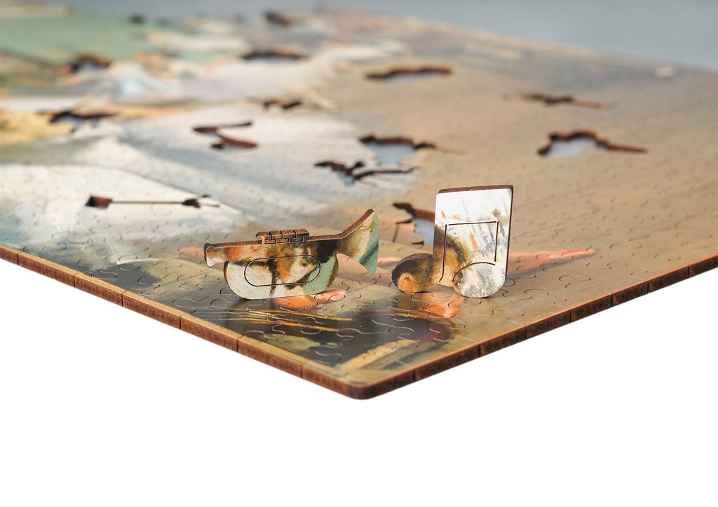 Puzzled Drewniane puzzle A3 Edgar Degas "Lekcja tańca" 365 el.