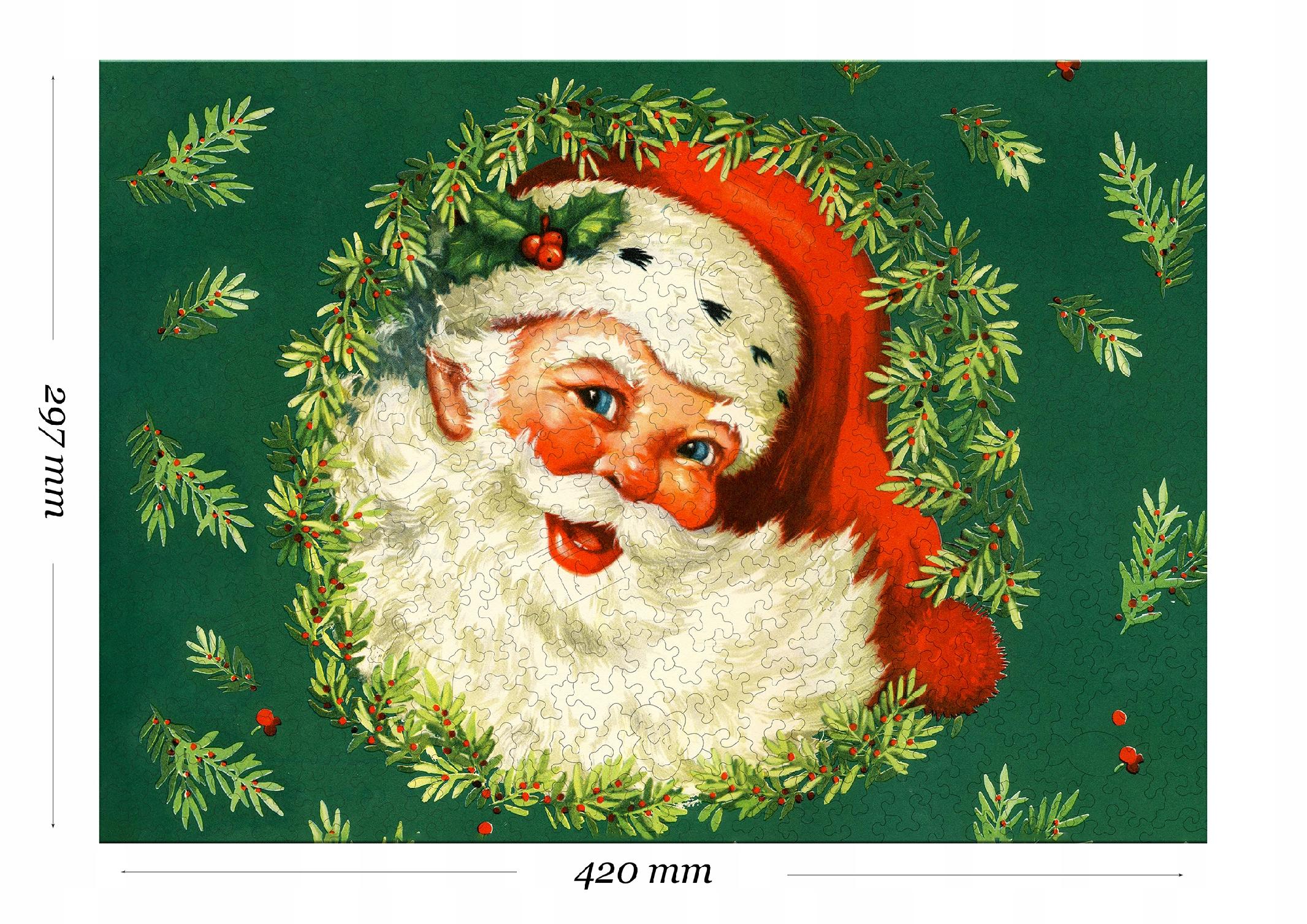 Drewniane puzzle A3 "Święty Mikołaj" 415 el.